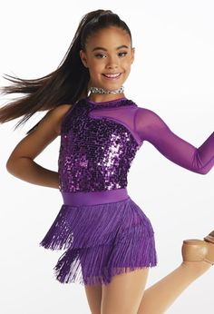 <p><ul><li><strong>STUDIO EXCLUSIVE</strong></li><li>Dress has power mesh inset and point sleeve</li><li>Ultra Sparkle bodice with G-hook closure</li><li>Fringe skirt covers the attached shorts</li></ul><ul class="country-ul"><li>Glitter free!</li><li>Imported</li></ul><p><strong>Fabric :</strong> Polyester/Spandex</p><p><strong>Includes :</strong> Rhinestone choker.</p><p></p> Jazz Dance Dress, Ella Jane, Jazz Outfits, Beautiful Dance, New Dance, Leotard Dress, Girls Pageant Dresses