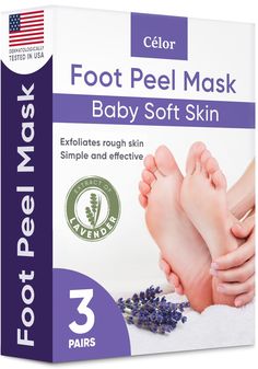 PRICES MAY VARY. DIY Foot Care for Baby Soft & Smooth Feet: Caring for your feet is definitely easier & more satisfying with the Celor Foot Peel Mask. Just like having your very own foot spa at home & with very minimal effort, you can now easily address problems like calluses, dry skin, cracked heels and more using these amazing feet masks. Amazing Foot Peeling Masks You’ll Use Over and Over: The Celor Foot Peel mask will easily be your new best friend once you’ve discovered how effective it is Feet Masks, Foot Peel Mask, Peeling Mask, Lavender Extract, Exfoliating Mask, Baby Soft Skin, Foot Mask, Foot Spa, Cracked Heels