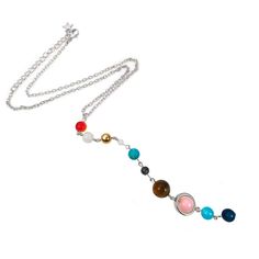 PRICES MAY VARY. You are the sun, all the planets are around you turn up! Our Necklace Is a Perfect Accessory For Any Season. Occasion: Birthday gifts, Christmas gifts, wedding gifts and so on.it can be presented as a gift to your friend, girlfriend, boyfriend, couple, colleague, family, etc. It is 2019 new style necklace, you deserve it. Handmade Galaxy Solar System Bracelet Universe Nine Planets Star Natural Stone Beads Pendant Necklace For Women Men Package: 1pc neckla in one package Features Galaxy Solar System, Eight Planets, Solar System Bracelet, Friend Girlfriend, Beads Pendant, Natural Stone Beads, Womens Jewelry, Beaded Pendant Necklace, Gifts Wedding