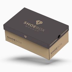 Shoe Box Mockup Simple Box Design Package, Object Animation, Durga Chalisa, Decoupage Box, Shoes Box, Logo Design Branding