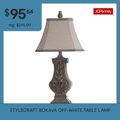 a table lamp with a price tag for $ 95