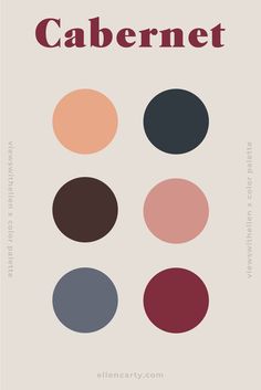 the color scheme for cabernet