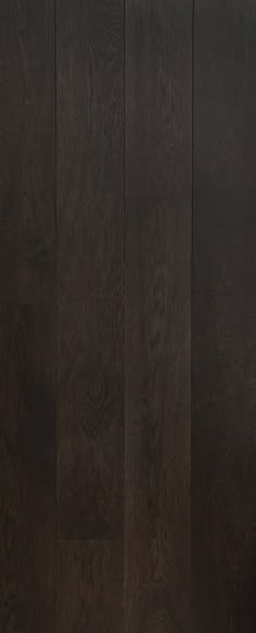 a black door with wood paneling on the side and bottom part in dark brown