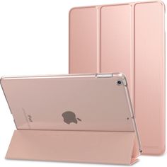 two ipad cases side by side, one is pink and the other has gold accents