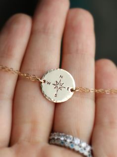 Compass Bracelet, Traveler Bracelet, Gold Compass Pendant, Hiker, Explorer, Not all who wander are lost, Long Distance, Journey, Best Friend Travel Bracelet, Bracelet Tattoo, Compass Bracelet, Compass Design, All Who Wander, Compass Pendant, A Compass, Friend Bracelets, Diy Schmuck