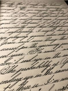 an old letter with cursive writing on it