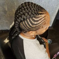 Braids Mohawk, Side Cornrows, Black Braided Hairstyles, Braids Cornrows, Mohawk Braid, Long Box Braids, Try On Hairstyles, Hair Pack