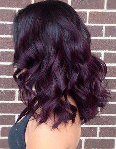 28 Plum Hair Color Ideas for a Subtle Way to Go Purple Dark Purple Hair Color, Loreal Colorista, Black Hair Ombre, Hair Color Plum, Revlon Colorsilk, Dark Purple Hair, Plum Hair, Violet Hair, Hair Dyes