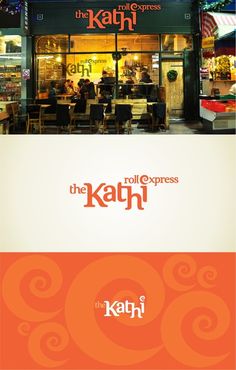 an advertisement for the rolexpresss restaurant called the kahl, with people sitting at tables outside