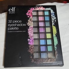 A Nice Elf Collection Of 32 Eyeshadow Palette.They Have 2 Different Shades, This Is The " Cool" Colors.". Pinks,Purples,Blacks,Bronze & Browns. Some Are Matte, Some Have Glitter Like. A Great Upcoming Holiday Gift. Elf Eyeshadow Palette, Colorful Eyeshadow Palette, Elf Eyeshadow, Liquid Glitter Eyeshadow, Metallic Eyes, Lipstick Palette, Festival Glitter, Eyeshadow Set, Artist Tips