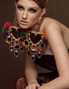 Elegance Woman, Beaded Mirror, Oversized Earrings, Expensive Jewelry Luxury, Expensive Jewelry, Beaded Ornaments, Colorful Rainbow, Jewelry Business