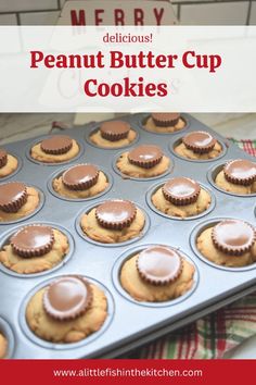 These decadent Peanut Butter Cup Cookies are the ultimate treats for peanut butter and chocolate fans! A rich peanut butter cookie cup is filled with a peanut butter cup candy, these are a real treat. They're also super cute on a cookie platter! #peanutbuttercookies #peanutbuttercupcookies #reesespeanutbuttercups #holidaycookies #peanutbutterchocolatecookies #peanutbutterandchocolate Cup Cookies Recipe, Cup Cookies, Peanut Butter Cup Cookies, Peanut Butter Candy, Peanut Butter Cookie Dough, Peanut Butter And Chocolate, Chocolate Peanut Butter Cookies