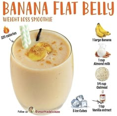 Diet Shakes, Beauty Smoothie, Easy Healthy Smoothie Recipes, Blender Drinks, Healthy Diet Smoothies, Flat Belly Smoothie, Tea Remedies, Fruit Smoothie Recipes Healthy, Easy Healthy Smoothies