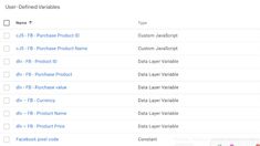 the user - defined product list is shown in this screenshote screengrafion