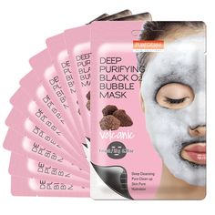 PRICES MAY VARY. E TO DETOXIFY YOUR SKIN: Cleanse your skin and remove all the toxins, dead skin cells and sebum with the purifying bubble mask - Purederm will help you regulate your hyperpigmentation and the volcanic bubbles will make your skin smoother, brighter and healthier - Pamper your skin and see the results! KEEP YOU SKIN HYDRATED: Is your skin dry, dull and dehydrated? The Purederm black wash-off face mask is here to restore its health! The bubble mask will moisturize, nourish and reju Best Sheet Masks, Bubble Mask, Cleansing Mask, Face Sheet Mask, Skin Detox, Charcoal Mask, Skin Care Order, Beauty Mask, Best Masks