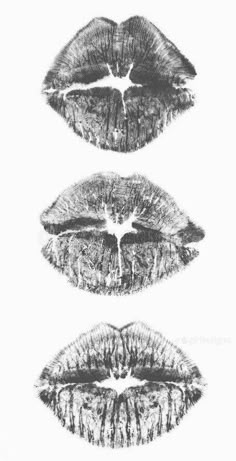 three lips with different shapes and sizes