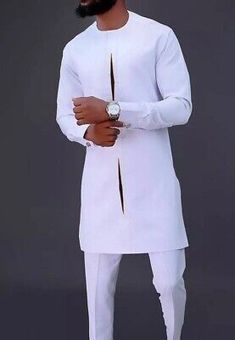 Top Seller for men kaftan/ latest african men clothing/ african wedding suit/ ethnic white wear, Mens Clothing Suit Traditional, Senator Wears, African Suit, Outfit Suit, African Wear Styles For Men, Latest African Men Fashion, African Dresses Men, African Shirts For Men, African Dashiki