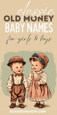 cute cartoon old fashioned kids and title classic old money baby names for girls and boys