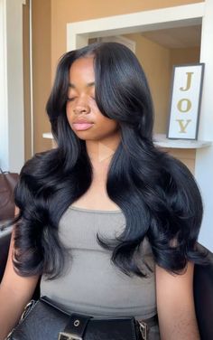 Natural Hair Sew In, Curly Hair Sew In, Date Hairstyles, Aliexpress Hair, Sew In Hairstyles, Virgin Hair Wigs, Hair Extentions, Long Black Hair