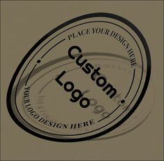 a custom logo is shown in black and white