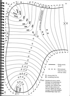 a spiral notebook with lines and numbers on the pages, all lined up in different directions