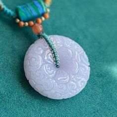 size 38*10mm weight 25.7g comes with certificate Donut Pendant, Burmese Jade, Safe Lock, Burmese, Type A, Singapore, Jade, Carving, Pendant Necklace