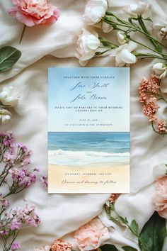 Bring seaside elegance to your wedding with our watercolor beach wedding invitation suite! 🌊💍 This Canva template includes an invitation card, details card, and RSVP card—perfect for coastal, tropical, or destination weddings. 💌 Easily customize in Canva and print at home to create stunning, personalized invites inspired by the beauty of the beach. Ideal for beachside ceremonies, island receptions, or tropical celebrations. ✨ #WatercolorBeachWedding #BeachWeddingInvitations #CoastalWeddingIdeas #TropicalWeddingTemplates #DIYWeddingInvites #PrintableWeddingInvitations #CanvaTemplates #DestinationWedding