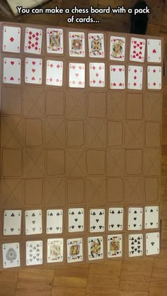 an image of playing cards made out of cardboard