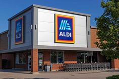 an aldi store is shown in this image