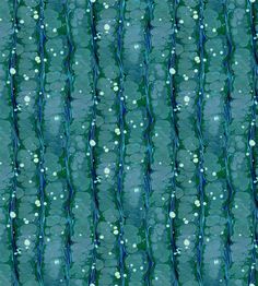 a green and blue pattern with bubbles on it