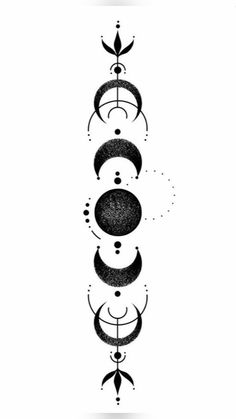 a black and white drawing of three circles with arrows in the middle, on a white background