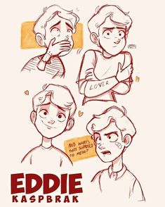 some drawings of people with different expressions