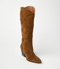 Crafted from soft suede, these pointed toe Western high boots are the perfect addition to any fall wardrobe. Pair them with jeans, skirts, or dresses for a versatile and stylish look that's perfect for the season's colors. With a sleek design and comfortable fit, these boots are a must-have. True to size Upper/Lining: Leather Heel height: 3" Platform: 0.25" Shaft Height: 17" Shaft Circumference: 14.5" Pointed toe shape Full zipper closure at inner ankle Imported Seychelles | Karen Kane Pointed T Fall Suede Heeled Boots With Wide Calf, Fall Wide Calf Suede Heeled Boots, Wide Calf Suede Boots For Fall, Chic Snip Toe Knee-high Boots For Fall, Fall Wide Calf Heeled Boots With Suede Lining, Casual Suede Heeled Boots With Snip Toe, Fall Wide Calf Suede Knee-high Boots, Knee-high Suede Boots For Workwear, Knee-high Suede Workwear Boots