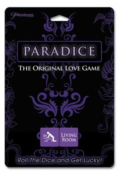 the original love game from paradice is available in purple and black, as well as