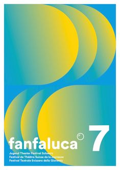 the cover of fanfaluca 7, with yellow circles in blue and green