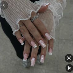 White Nails French Tip, White Nails French, Short White Nails, Rounded Acrylic Nails, Nails French Tip, French Pink, Hard Nails, White French Tip, French Tip Acrylic Nails