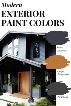 the exterior paint colors are shown in different shades