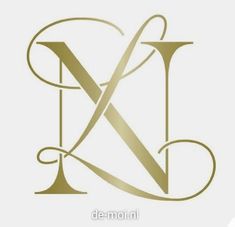 the letter k is made up of two letters and has an elegant design on it