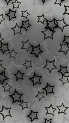 black and white stars on a gray background