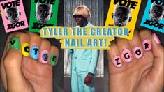 💅🏽TYLER THE CREATOR IGOR NAIL ART!💅🏽 YouTube Pink Friday Nicki Minaj Nails, Tyler The Creator Whisper, Lil Nas X Memes, Tyler The Creator, Luxury Beauty, Blue Nails, Gel Nails, Beauty Makeup, Nail Art