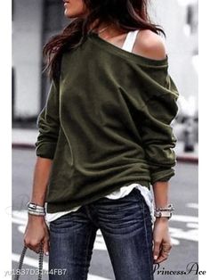 Characteristics : Season: Spring / Autumn Long sleeves Composition: Cotton Available in several sizes Available in several colors Travel Woman, Women's Work Clothes, Paper Bead Jewelry, Casual Shirt Women, Cooler Look, Fashion Boho, Casual Tops For Women, One Shoulder Tops, Solid Clothes