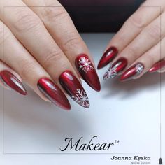 Nail Designs For Christmas, Xmas Nail Art, Amazing Nails, Cute Christmas Nails, Cute Nail