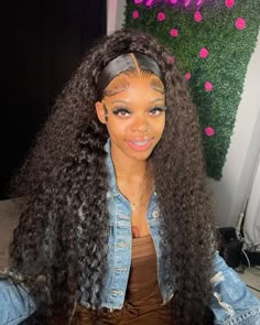 Made with 100% virgin human hair. This real human hair lace frontal wig can be dyed and style, so you can use the flat iron for a sleek look or roll it up for a curly or wavy look to effortlessly enjoy a new hair vibe, or dye different colors. Lightly Plucked Hairline, Create a natural hairline look easy. Make your install work easier. To secure the wig on your head solidly even without applying any glue, we offered an updated removable& adjustable elastic band at the back as well Two Swoop Half Up Half Down, Half Up Half Down Bundles Curly, Curly Lace Front Wigs Hairstyles Half Up Half Down, Half Up Half Down Wigs For Black Women, Half Up Half Down Colored Hair, Deep Wave Updo Hairstyles, Swoop With Curly Hair, 2 Ponytails Half Up Half Down Curly Hair, 2 Ponytails Half Up Half Down