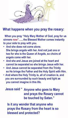 a poem with an image of mary and jesus