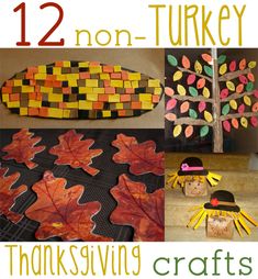 thanksgiving crafts for kids that are non - turkey