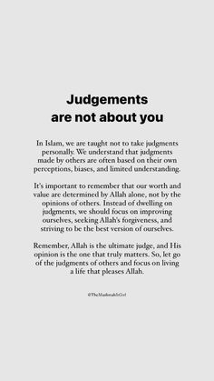 an image with the words judges are not about you in black and white, on a gray background