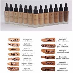 Makeup Undertones, Younique Marketing, Skin Tone Makeup, Foundation Shade