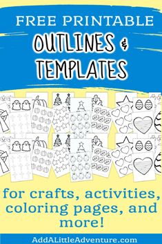 the free printable outlines and templates for crafts, activities, coloring pages, and more