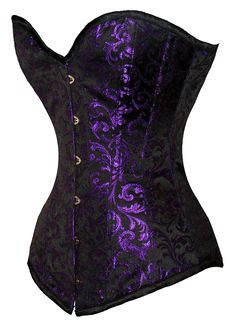 Victorian Purple, Corset Plus Size, Brocade Corset, Corset Underbust, Wedding Corset, Purple Gothic, Purple Corset, Corset Training, Alt Clothes