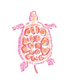 a drawing of a turtle with hearts on it's shell and the words love written in